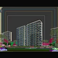 Modern Residential Building with Balconies and Lush Green Surrounding Trees