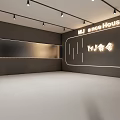 MJ Dance House Exhibition Hall With Reception Desk Sofa And Display Area