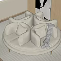 Round sofa 3d model