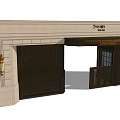 Modern Gate Main Entrance Stone Gate 3d model