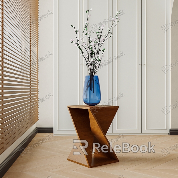 Side flower arrangement flower decoration plant vase flower art model