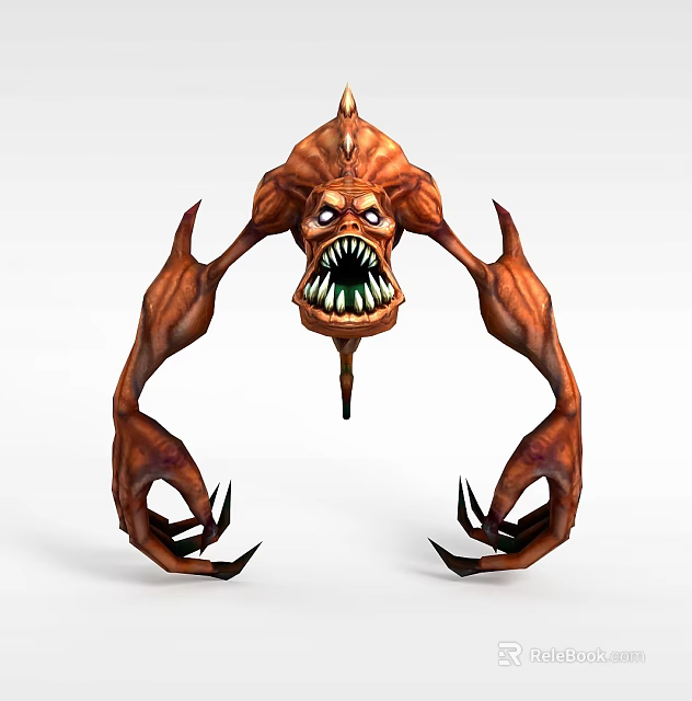 The image provided focuses on a monster-like 3D model with no locker-related elements, so it's not possible to generate a locker-centered title based on the picture's key information. 3d model 