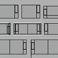 windows casement windows floor-to-ceiling windows bay windows balcony floor-to-ceiling windows doors and windows broken bridge aluminum windows 3d model