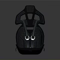 Sporty Car Seat Design With Carbon Fiber Structure And Safety Harness
