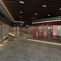 Religious Belief Exhibition Hall With Sacred Artifacts Display Cabinets And Digital Screens