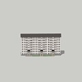 Modern Residential Building Unit Building 3d model