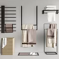 Towel rack 3d model
