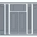 Decorative Gypsum Molding In Different Styles With Intricate Patterns For Interior Decoration