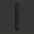 Detailed 3D Rendered Submarine Model With Gray Hull Red Bottom And Naval Structure