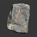 Natural Gray Stone With Wood Like Texture And Rough Surface Details