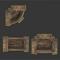Ancient Wooden Weapon Handcrafted With Rustic Structural Design And Traditional Features