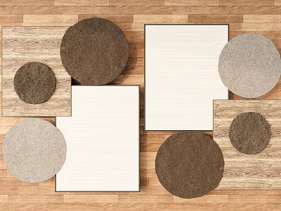 Carpet Round Carpet Square Carpet Creative Carpet Woven Carpet Art Carpet 3d model