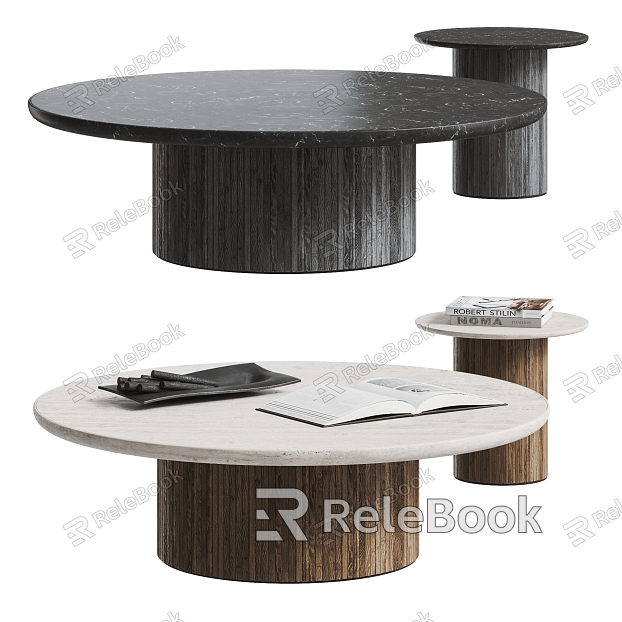 Middle ancient style coffee table combination model