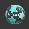 High Quality SA SHA Blue And White Official Match Soccer Ball For Sports