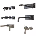 Various Modern Faucet Designs Featuring Sleek Handles And Wall Mounted Styles