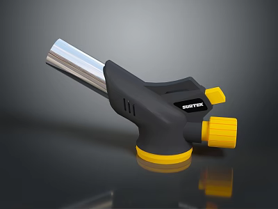 Bernzomatic Black And Yellow Butane Torch With Metal Nozzle And Plastic Handle 3d model