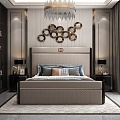 Furniture Home Bed Sheet Pillow Bedside Cabinet Carpet Pendant Jewelry 3d model