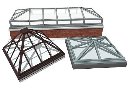 Modern skylight roof skylight 3d model