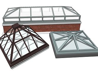 Modern skylight roof skylight 3d model