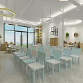 Nordic Classroom Kindergarten Large Class Classroom 3d model
