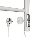 Modern Heated Towel Rails In Black Silver White With Power Cord Design