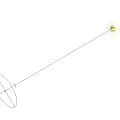 White Square Outdoor Light Glowing Brightly On Lush Green Grass Lawn