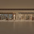Modern Clothing Store Interior With Mannequins Fashion Racks And Bright Lighting