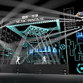 Commercial Stage Lighting and Sound Equipment Setup for Music Festival Events
