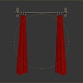 Modern Curtains Victorian Curtains Victorian Curtains 3d model