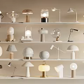 Modern Table Lamp Cream Wind Table Lamp 3d model