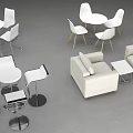 Modern White Exhibition Tables and Chairs With Round Tables Bar Stools And Matching Sets
