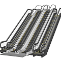 Modern Elevator Escalator Combination 3d model