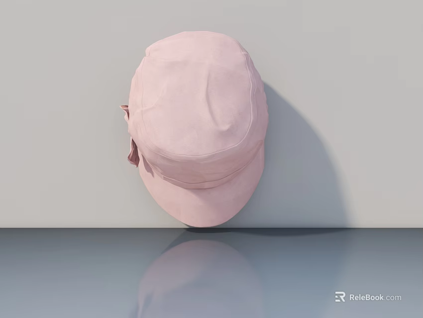 Pink Swing Door Design With Bow Decoration For Modern Interior Space 3d model