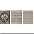 Square Rugs Featuring Various Traditional Patterns And Modern Geometric Designs For Home Decor 3d model