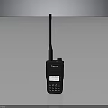 Black Tetra Portable Walkie Talkie With Antenna Screen And Keypad