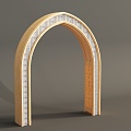 Western Asia Arch European Arch 3d model