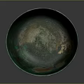 Antique Bronze Bowl With Green Patina For Home Decoration Use