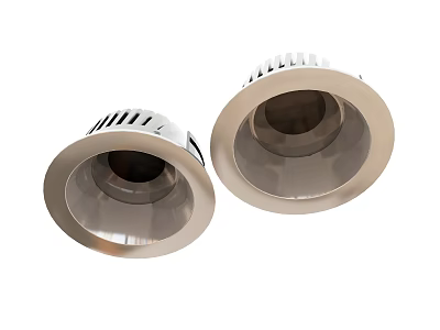Modern Recessed Downlights And Spotlights With Stainless Steel Design For Interior Lighting 3d model