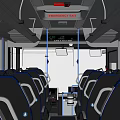 bus multi-axle bus 3d model
