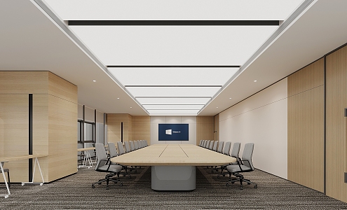 Modern Conference Room 3d model