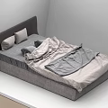Multiple Double Bed Designs Featuring Gray Beige Bedding And Modern Headboards