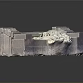 Ancient Stone Carving With Intricate Patterns As Decorative Architectural Element