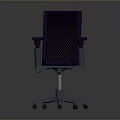 Purple Office Chair With Armrests And Wheeled Base For Office Use