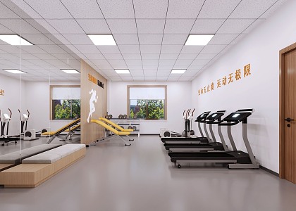 Modern Gym 3d model