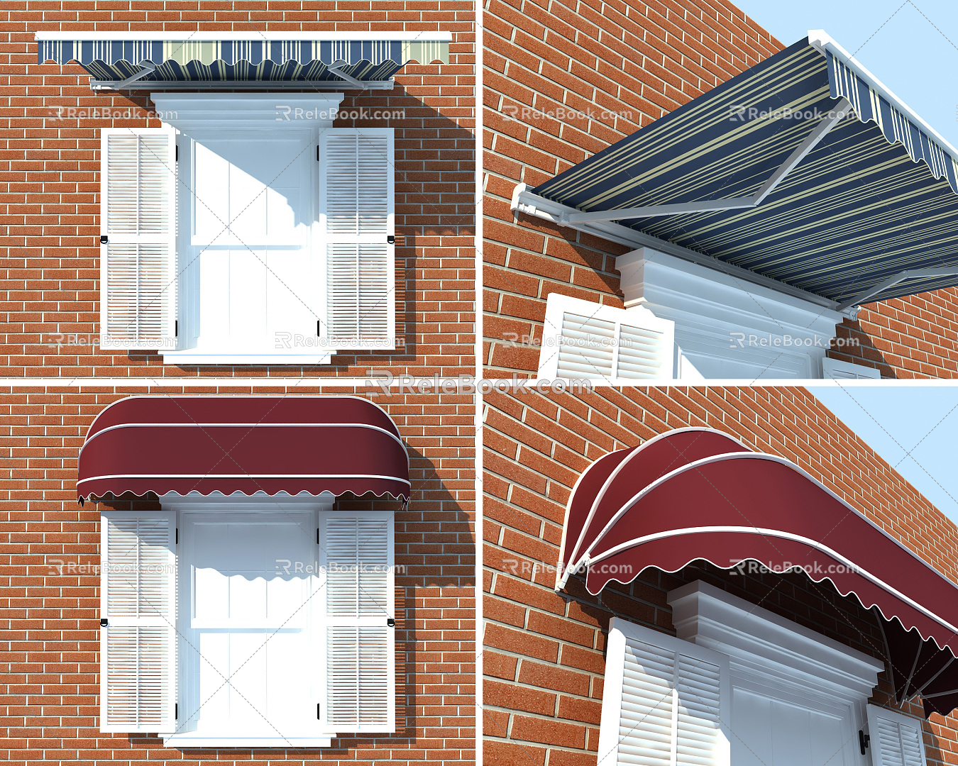 Mediterranean awning 3d model