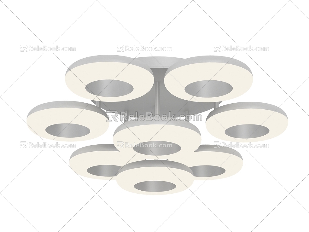 Light Luxury Ceiling Lamp 3d model