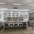 Modern Meeting Room Interior Design With Long Table Chairs And Wall