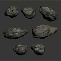 Rock Block Rock Block Rock Specimen Boulder Big Stone Block Rock Stratum Rock Stratum Rock Stratum Rock 3d model