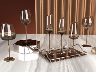 Modern Wine Glass Wine Glass Goblet Red Wine Glass 3d model