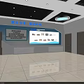 Modern Control Room With Multiple Displays Control Panels Workstations And Seats 3d model
